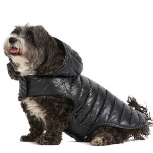 Pajar Black Puffer Doggie Raincoat